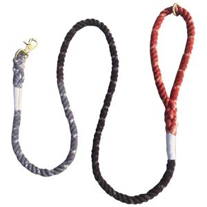 Laisse de chien en macramé Boho personnalisée élégante en cuir de coton durable pour l'entraînement des chiots accessoires tissés à la main en nylon solide - Product Image 5