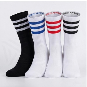 Crew <b>Socks</b> Geometric Pattern Blue <b>Breathable</b> Running <b>Socks</b> for Adults Spring Season - Product Image 3