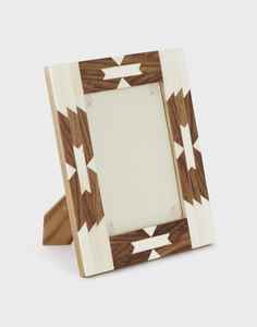 Marco de fotos con incrustaciones de hueso de madera hecho a mano personalizado de la India espejo de marco de pared de la mejor calidad para decoración del hogar con logotipo - Product Image 1