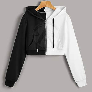 Sudaderas con Capucha Cortas Personalizadas para Uso Casual, Sudaderas con Capucha Cortas con Logotipo Personalizado, Sudaderas con Capucha Cortas de Marca Privada - Product Image 2