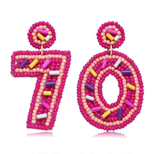 Boucles d'oreilles avec accents dorés pour l'été, la plage, les vacances tropicales, broderie artisanale par MD HANDICRAFTS - Product Image 5