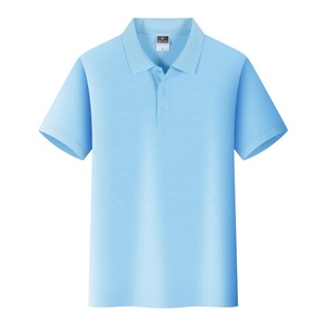 2025 unisexe coupe ajustée Golf pour Polo col rond Logo personnalisé respirant uni coton Polyester côtes manchette basculement grande taille hommes Jersey - Product Image 6
