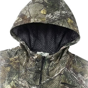Traje Impermeable de Camuflaje para Caza, Chaqueta con Capucha y Pantalones Tácticos para Exteriores, Conjunto de Ropa de Camuflaje Transpirable y Resistente al Viento - Product Image 5