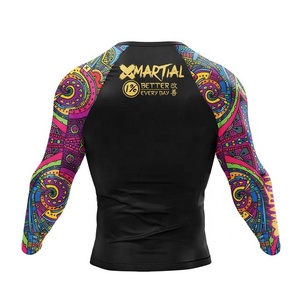 Rashguard de Poliéster y Spandex de Alta Calidad para MMA y BJJ, Personalizado con Logotipo, Compresión, Sublimación, Fortleo - Product Image 6