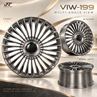 Jantes forgées multi-rayons en maille gris bronze 18-22 pouces, jantes de roue gris bronze 5x112 5x114.3 VIW-199 pour BMW Audi Mercedes-Benz