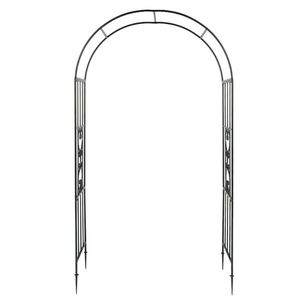 Arco in Ferro Battuto per Piante Rampicanti e Traliccio, Elegante Recinzione e Cancello da Giardino - Product Image 3
