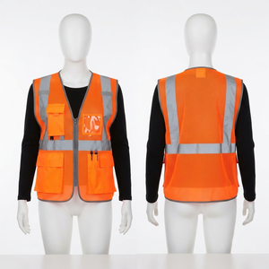 เสื้อกั๊กทำงานแบบตาข่ายโพลีเอสเตอร์ระบายอากาศได้ดี พรีเมียม 120 GSM สำหรับผู้ชายไซส์ใหญ่ สีเหลืองสะท้อนแสง รับทำโลโก้ตามสั่ง OEM ODM - Product Image 6