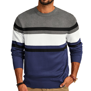 Nouveauté Automne Pulls décontractés pour hommes à col rond, teinture unie, personnalisés, haute qualité - Product Image 3