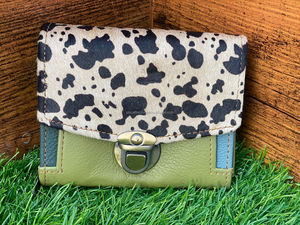 กระเป๋าคลัทช์หนังขนสัตว์รีไซเคิลลายสัตว์สินค้ามาใหม่สำหรับผู้หญิงกระเป๋าทรงหนาสีรุ้งแบบอเนกประสงค์กระเป๋าใส่บัตร ATM - Product Image 3