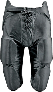 <b>Mens</b> <b>Black</b> Padded American Football Pants <b>Tie</b> Closure Regular Fit Athletic Practice Game Performance Sportswear equipment team - Product Image 5