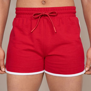 Nouveaux shorts d'été personnalisés en gros pour femmes, taille moyenne et plus, respirants, en Spandex/Polyester, avec logo décoratif, décontractés, pour le yoga et le sport - Product Image 5