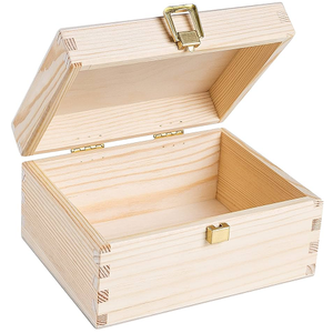 Square Wooden Boxes With Wood Finished High Standard Natural Wood Boxes For Home Storage And Organization - Product Image 3