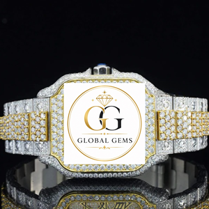 Excellent Quality Stainless Steel Fully Iced Out Diamond Watch for Men and Unisex Available for Export Price from India - Product Image 2