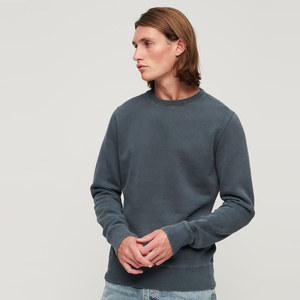 <b>Men's</b> Heavyweight 220gsm/240gsm French Terry Lined Cotton Outdoor Printed Hoodie Stringless <b>Pullover</b> Solid Color Spring - Product Image 4