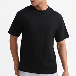 T-shirt pour homme en coton 100% tricoté, imprimé sur mesure, col rond, tissu lourd 300g, coupe ample, anti-plis, respirant - Product Image 2