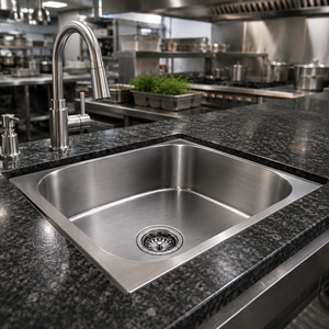 Brushed Stainless Steel 304 Grade <b>Kitchen</b> <b>Sink</b> Square Undermount <b>Sink</b> Bowl Drain Basin - Product Image 2