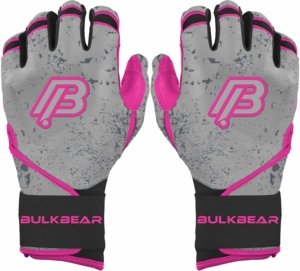 Gants de frappe pour softball et baseball BULKBEAR INTERNATIONAL en gros, avec une forte adhérence, tissu respirant, fermeture auto-agrippante, confortables - Product Image 1