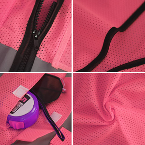 Gilet de sécurité personnalisé avec logo, matériau réfléchissant haute visibilité, maille polyester respirante pour le personnel des bâtiments commerciaux - Product Image 2