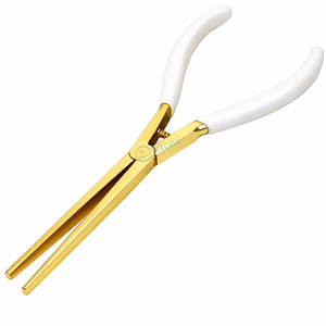 Pince plate à bec long pour la fabrication de bijoux avec ressort, en acier inoxydable, logo personnalisé, OEM, vente en gros, outil fourni par l'usine - Product Image 3