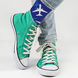 Chaussettes d'hiver décontractées pour hommes de qualité supérieure, respirantes, confortables, en tricot Spandex/Nylon, résistantes aux déchirures, personnalisables - Product Image 1