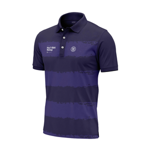 เสื้อโปโลพรีเมียมผ้ายืดสำหรับผู้ชาย 90% โพลีเอสเตอร์ 10% สแปนเด็กซ์ ระบายอากาศได้ดี ทรงแอธเลติก ผู้ผลิต OEM - Product Image 4