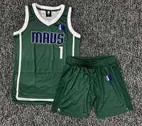 HAQ MEHARBAN SPORTS Set Jersey Basket Pria Hijau V-Neck Tanpa Lengan Sublimasi Bahan Mesh Bernapas Seragam 100% Poliester Semua Ukuran