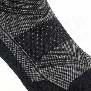 Ankle Socks Geometric Pattern Breathable Polyester Spandex Running Sports Socks for Adults Summer Use - Product Image 5