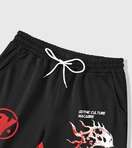 Conjunto de Sudadera con Capucha y Pantalones Deportivos Personalizados para Hombre, con Estampado DTG, Diseño de Calavera, Ropa Deportiva Informal de Algodón y Felpa, Venta al Por Mayor - Product Image 3