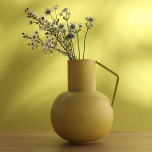 Jarrón de Metal Geométrico Moderno al por Mayor, Jarra de Hierro Resistente al Óxido, Jarrón Decorativo para Hotel, Restaurante, Cafetería, Decoración de Escritorio - Product Image 1