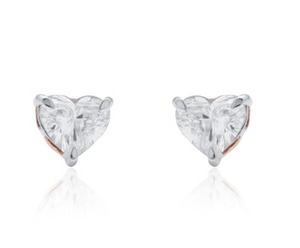 Pendientes de Oro Blanco con Diamantes Cultivados en Laboratorio para Mujer, Corte Brillante Redondo, Elegantes para Bodas, Fiestas, Regalo, Joyería - Product Image 3