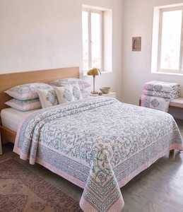 Cubrecama Tradicional Kantha, Edredón de Algodón, Proveedor y Exportador Confiable para Importadores, Minoristas y Distribuidores de Textiles para el Hogar - Product Image 1