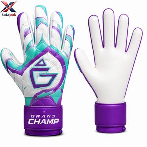 Guantes de Portero de Fútbol Profesionales de Alta Adherencia, Palma de Látex Natural, Protección para los Dedos, Antideslizantes, Transpirables, Cierre de Gancho y Bucle - Product Image 6