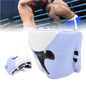 Protège-têtes de boxe en cuir réglables, haute qualité, absorbant les chocs, équipement d'entraînement pour le sparring, le kickboxing et les arts martiaux - Product Image 3