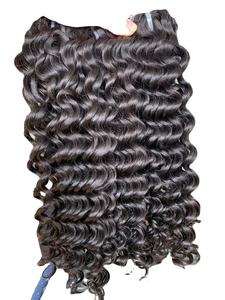 Paquete de cabello humano Remy ondulado y rizado profundo con cierre frontal 13*4 - Product Image 2