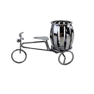 Support de stylo décoratif en fer en forme de vélo-rickshaw pour bureau, table d'étude, organisateur de papeterie créatif, cadeau - Product Image 4