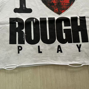 เสื้อยืดแขนสั้นลายเพชร Rough Play ดีไซน์ทันสมัยและอินเทรนด์ พิมพ์ลายโดยตรง ระบายอากาศได้ดี - Product Image 3