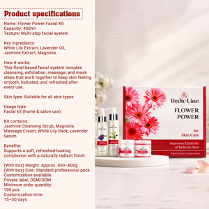 Kit de soins de la peau Flower Power de luxe pour salon, spa et usage domestique avec un ensemble de traitement complet disponible à un prix abordable - Product Image 5