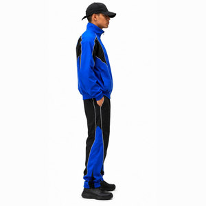 Nylon/Polyester Heavyweight Eco-Friendly Waterproof Printed Hip Hop 2-Piece Men's <b>Zipper</b> <b>Jacket</b> and Trouser Tracksuit Set - Product Image 3