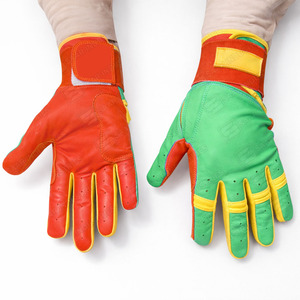 Guantes de Béisbol de Cuero Hechos a Medida, Profesionales, Más Vendidos, con Cierre de Velcro Ambidiestro, Diseño Personalizable, para Entrenamiento - Product Image 1