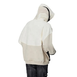 Streetwear Sweat à capuche coton éponge française lavage à l'acide Vintage Logo personnalisé surdimensionné Stone Wash Sun Distressed Hoodies - Product Image 2