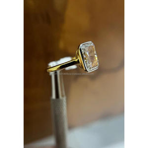 Oval Cut Lab Grown Vintage <b>Solitaire</b> <b>Ring</b> 925 Sterling <b>Silver</b> Rose Gold Plated Prong Set Engagement Wedding Promise <b>Ring</b> for - Product Image 4