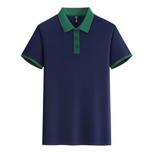 T-shirts de golf en coton et soie brodés avec logo, 240 grammes, haute qualité, personnalisables pour polos, fabrication en jersey uni - Product Image 5