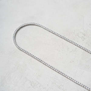925 Sterling <b>Silver</b> Moissanite Tennis Chain Necklace Brilliant Cut Claw Set Link <b>Choker</b> Gold Plated for Wedding Party - Product Image 4