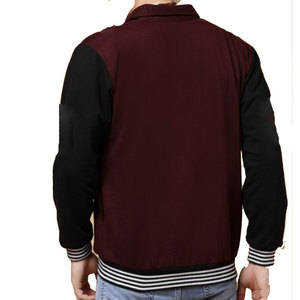 Custom <b>Men's</b> Wool Letterman Real Varsity Jacket Black With Custom Color Logos Wool Varsity Jacket for <b>Men</b> - Product Image 2