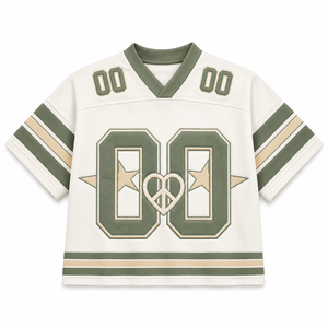Camiseta Deportiva Retro de Fútbol Americano y Fútbol Soccer, Personalizada OEM, de Alta Calidad, en Malla de Poliéster, Estilo Holgado, Corta, Tallas Grandes, para Verano - Product Image 5
