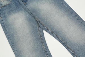 Pantalon en jean droit de haute qualité, respirant, écologique, coupe confortable, tissu en coton durable, pour un usage quotidien décontracté - Product Image 3