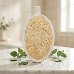 ใยบวบธรรมชาติรูปวงรี สำหรับขัดผิว ดูแลผิวกาย ผลิตจากเวียดนาม - Product Image 3