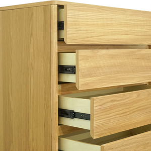 ชุดห้องนอนไม้ยางพาราจากผู้ผลิต OEM/ODM ประเทศเวียดนาม พร้อมเตียงแบบไม่ต้องใช้เครื่องมือประกอบ 4 ชิ้น ชุดเฟอร์นิเจอร์ห้องนอนไม้สไตล์มินิมอล - Product Image 6