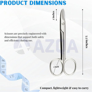 Stainless Steel Professional Toenail <b>Scissors</b> With Heavy Duty Blades <b>For</b> Thick And Ingrown <b>Nail</b> Trimming - Product Image 2