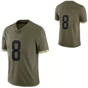 Nueva Camiseta de Fútbol Americano Sublimada Personalizada para Adolescentes, 100% Poliéster, Corta, Transpirable y Ecológica, Gran Venta - Product Image 6